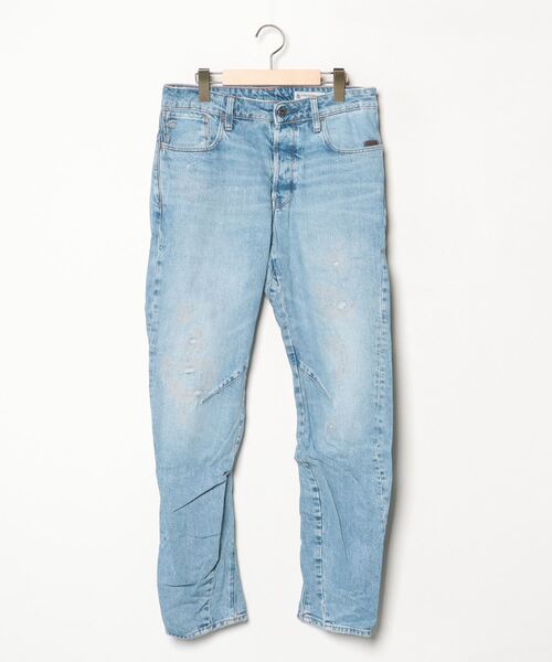 インディゴ ダメージ加工 ストレートジーンズ CIOTA (シオタ) インディゴ スビンコットン 13,5oz ストレートデニム