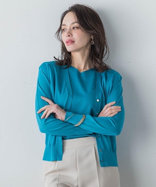 Viaggio Blu（ビアッジョブルー） ニットカーディガン M ブルー