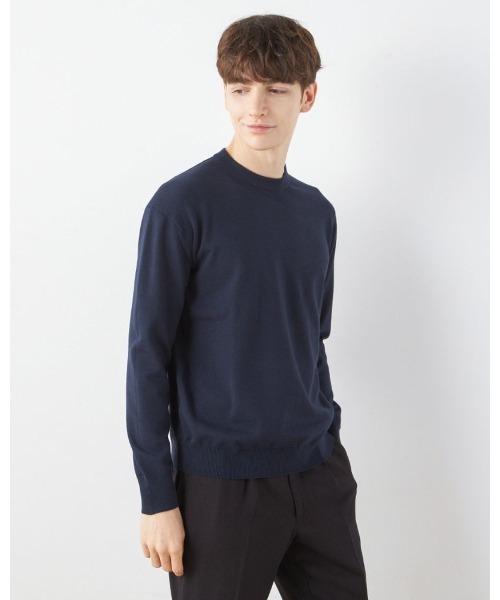 SUIT SELECT セーター ニット 「おうちで洗える」「RBC」BIZ KNIT