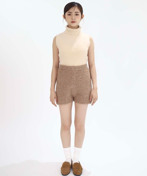 Luan（ルアン） パンツ 「Luan」KNIT MINI PANTS/ニットミニパンツ