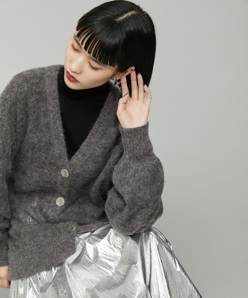 ADAM ET ROPE'（アダムエロペ） ニットカーディガン FREE ベージュ