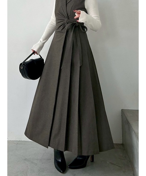 SNIDEL（スナイデル） ワンピース Sustainableサイドプリーツ