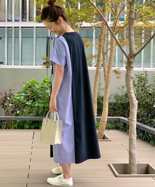 「ZUCCa」 半袖ワンピース M size ブラック レディースの画像