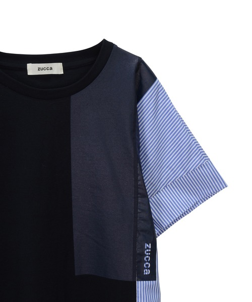 「ZUCCa」 半袖ワンピース M size ブラック レディースの画像