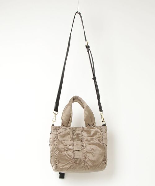 「LANVIN en Bleu」 ワンポイント2WAYバッグ - ベージュ レディース_画像2