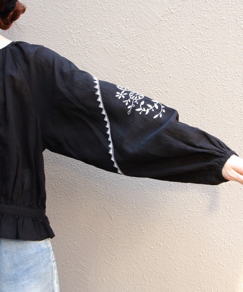 シンゾーン☆刺繍 ブラウス THE SHINZONE/シンゾーン 刺繍ブラウス EMBROIDERED BLOUSE 26SMSBL09