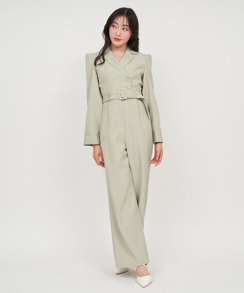 「ROYAL PARTY」 オールインワン FREE オフホワイト レディース_画像2