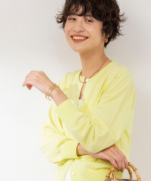 「NOLLEY'S」 ニットカーディガン 36 ブルー レディース_画像5