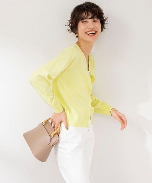 「NOLLEY'S」 ニットカーディガン 36 ブルー レディース_画像8