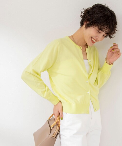 「NOLLEY'S」 ニットカーディガン 36 ブルー レディース_画像9