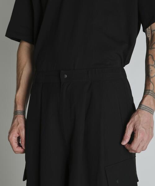 ワイドパンツ カーゴパンツ Schott/ショット/CHIFFON CARGO PANTS/シフォン カーゴパンツ メンズ レディースの画像