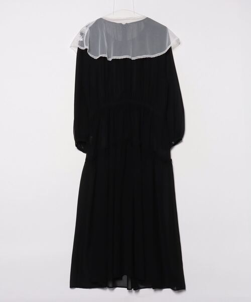 「haupia」 長袖ワンピース MEDIUM ブラック レディース_画像2