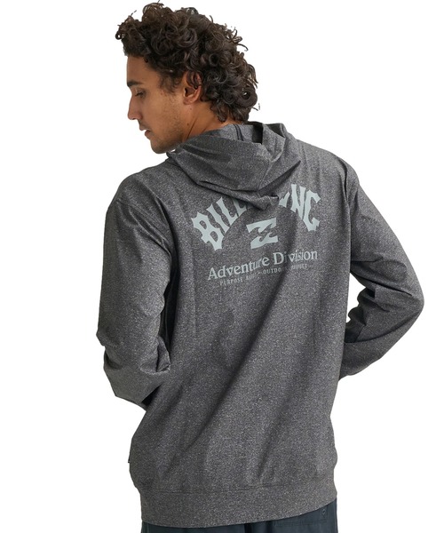 グレーLサイズRHC ロンハーマン BILLABONG ラッシュガード 水陸両用 BILLABONG（ビラボン） ラッシュガード メンズ ジップラッシュガード