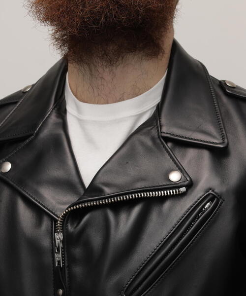 Schott N.Y.C（ショット） 「schott」 レザージャケット 42 ブラック