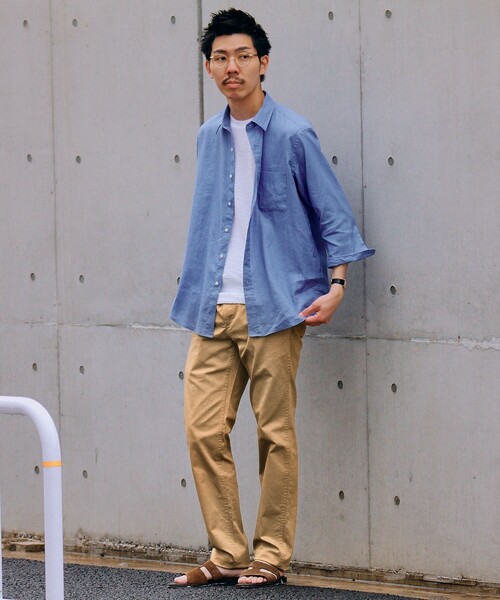 「SHIPS」 長袖シャツ MEDIUM ネイビー メンズ_画像2