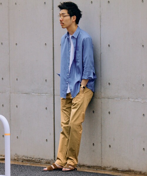 「SHIPS」 長袖シャツ MEDIUM ネイビー メンズ_画像3