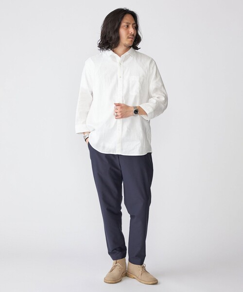 「SHIPS」 長袖シャツ MEDIUM ネイビー メンズ_画像8