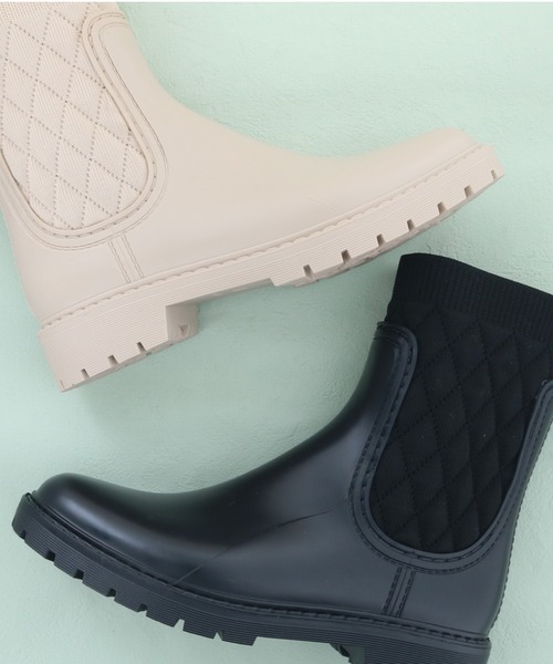 「byあしながおじさん」 レインブーツ L ブラック レディース_画像2