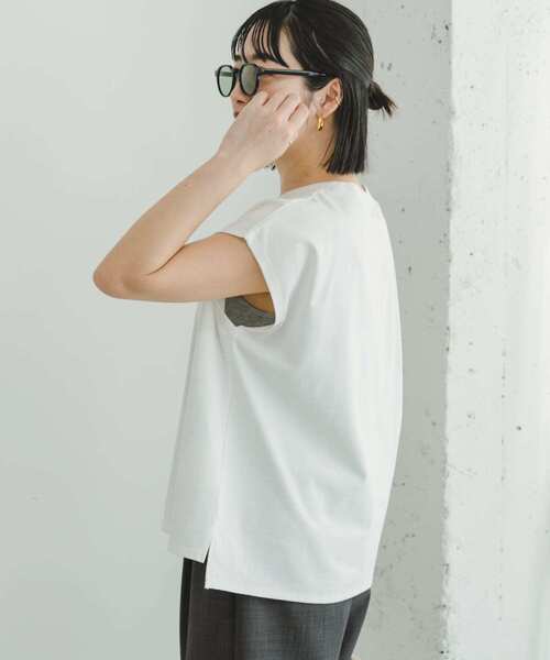「ITEMS URBANRESEARCH」 半袖カットソー FREE グレー レディース_画像3