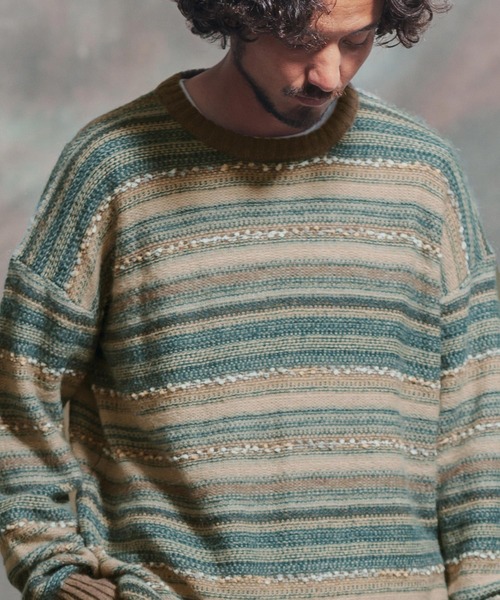 「Jih Nunc」 長袖ニット S ネイビー メンズ_画像4