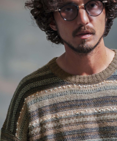「Jih Nunc」 長袖ニット S ネイビー メンズ_画像9