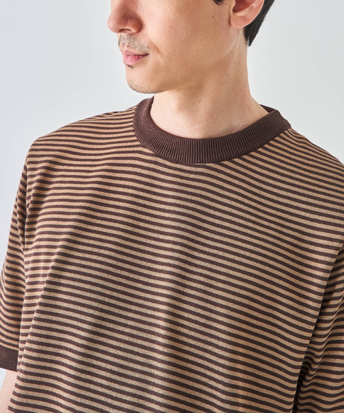 EDIFICE（エディフィス） tシャツ Essential ニット Tシャツ メンズ