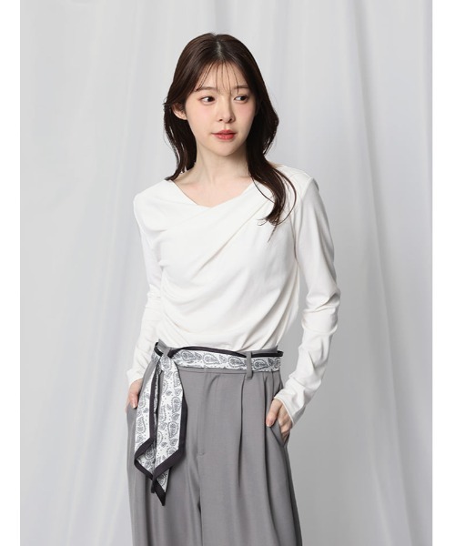 fifth（フィフス） tシャツ ドレープデザインカットソー レディース