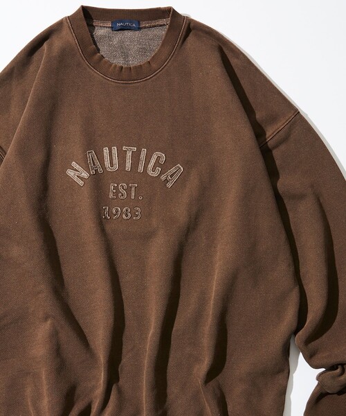 NAUTICA（ノーティカ） スウェットカットソー LARGE ブラウン メンズ 