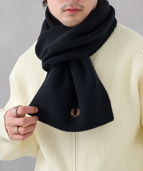 FRED PERRY グレー マフラー FRED PERRY（フレッドペリー） マフラー 「FRED PERRY」CLASSIC WOOL
