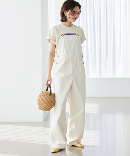 「SLOBE IENA」 オーバーオール FREE アイボリー レディースの画像
