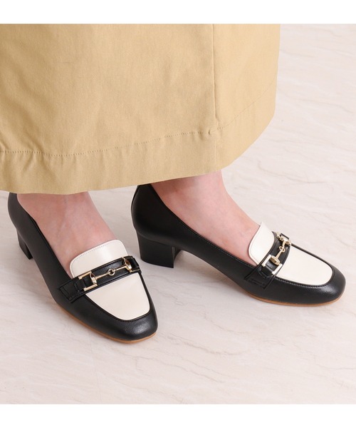 「artemis by DIANA」 パンプス 24.5cm ブラック×ホワイト レディース_画像6