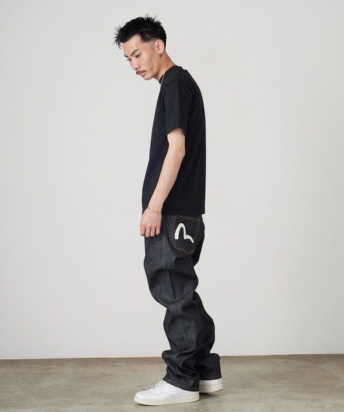 EVISU エヴィス　デニム　ジーンズ　カモメ　ブラック　W36 黒　Y2K EVISU（エヴィス） ジーンズ カモメプリントポケット レギュラー