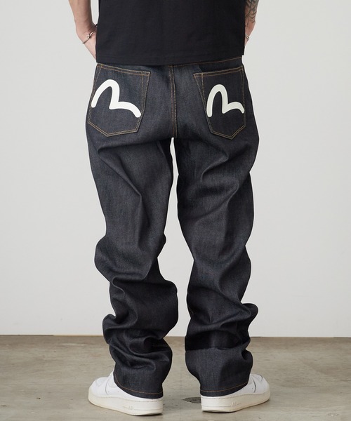EVIS デニムパンツ ピンクカモメ 36x35 リジット EVISU ジーンズNo.2 35✕35 大黒ビッグカモメ ピンク