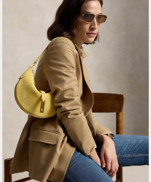 ショルダーバッグ バッグ Polo ID スエード ミニ ショルダー バッグ レディースの画像
