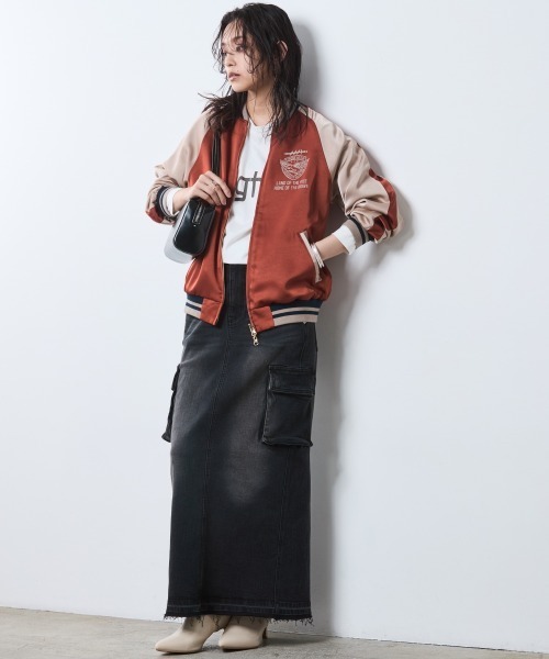「CHIC STYLE」 ブルゾン 3L グリーン レディース_1