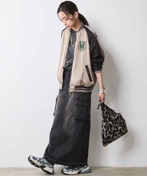 「CHIC STYLE」 ブルゾン 3L グリーン レディース_4