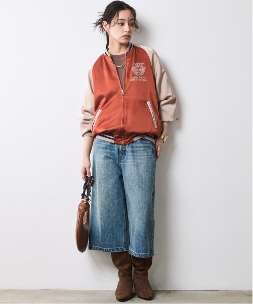 「CHIC STYLE」 ブルゾン 3L グリーン レディース_5
