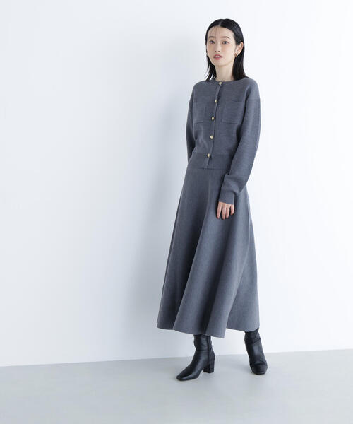 「NATURAL BEAUTY BASIC」 セットアップ P/S チャコールグレー レディース_画像3