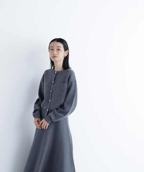 「NATURAL BEAUTY BASIC」 セットアップ P/S チャコールグレー レディース_画像5