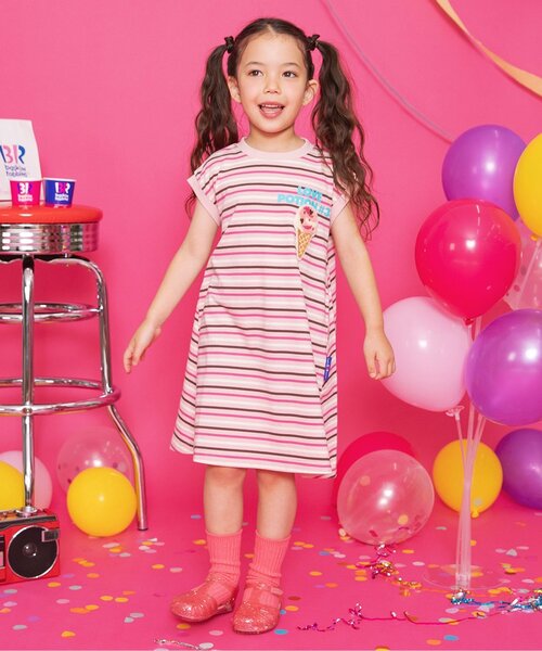 「BREEZE」 「KIDS」ノースリーブワンピース 90 アイボリー キッズ_画像6