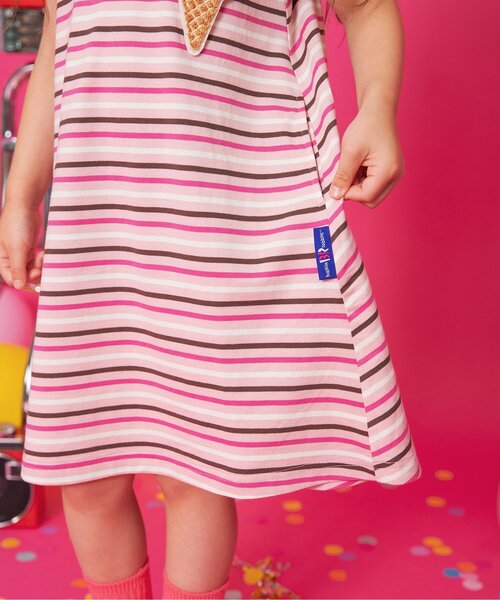 「BREEZE」 「KIDS」ノースリーブワンピース 90 アイボリー キッズ_画像9