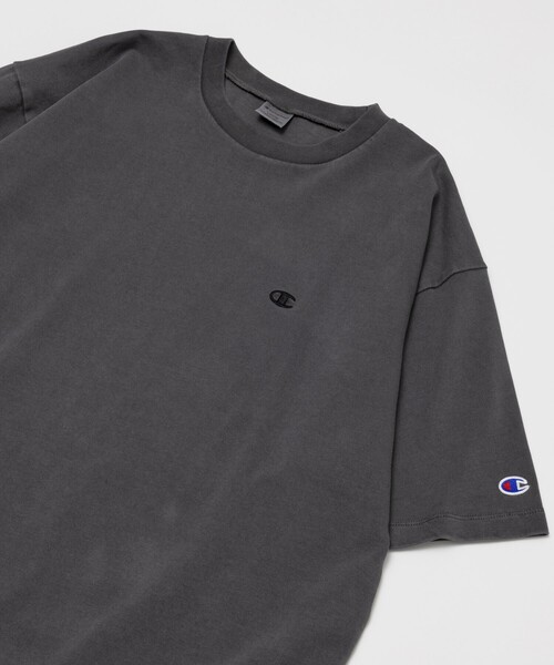 「Champion」 半袖Tシャツ MEDIUM チャコールグレー メンズ_画像3