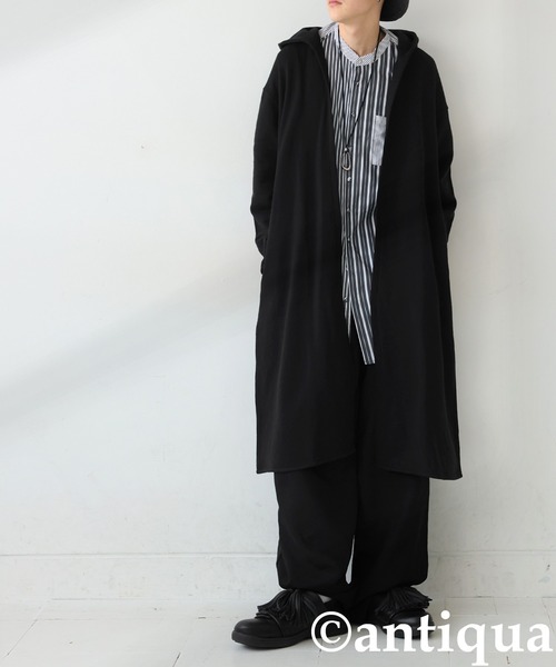 「antiqua」 カーディガン ONESIZE ブラック レディース_画像9