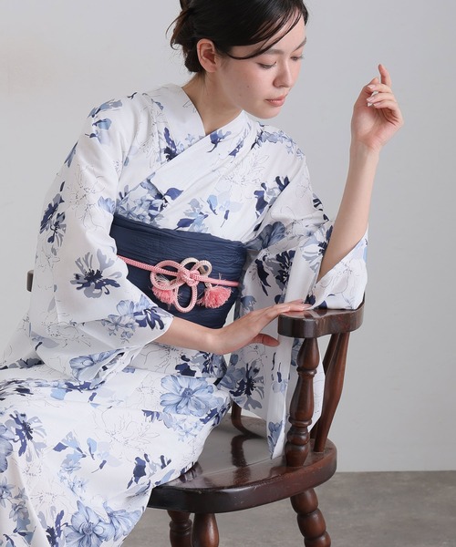 yulie 浴衣 「簡単着付け」セパレート浴衣 2点セット 二部式ワンピース