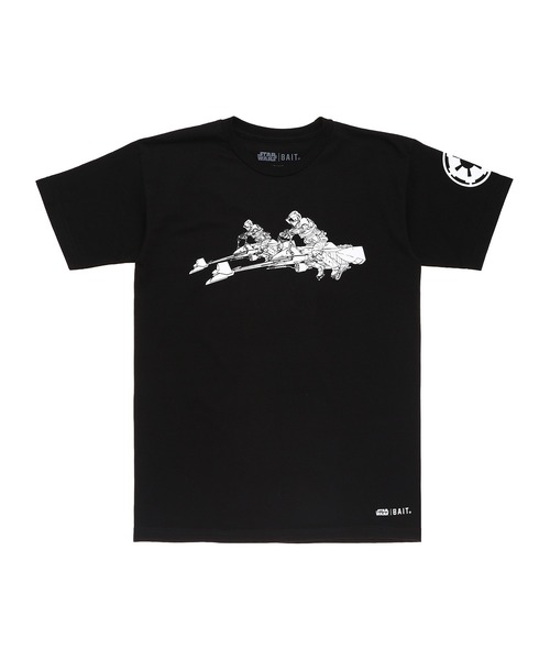 「BAIT」 半袖Tシャツ - ブラック メンズ_画像2