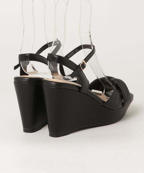 「卑弥呼」 ヒールサンダル 22cm ブラック レディース_画像2