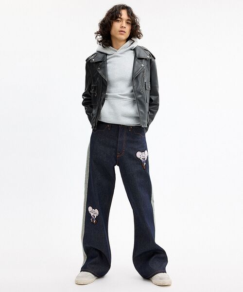 ジーンズ 「COACH | BRAIN DEAD」レトロ ジーンズ・リサイクル コットン メンズの画像