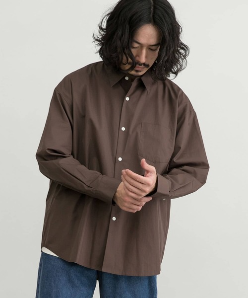 「THOMAS MASON」 長袖シャツ MEDIUM グリーン系その他 メンズ_画像7