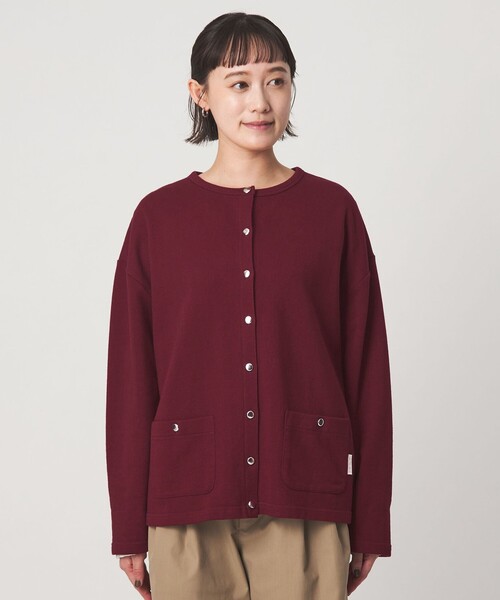 <To b. by agnes b.コラボ>カーディガン 赤 アニエスベー 完売 To b. by agnes カーディガン 「To b.コラボ」オーバーサイズ
