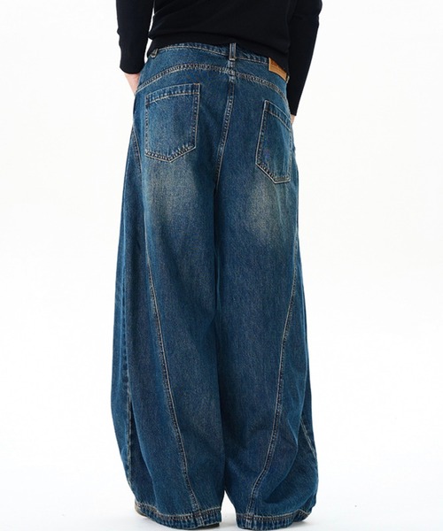 「WESTBOY」 デニムパンツ X-LARGE ブラック メンズ_画像3